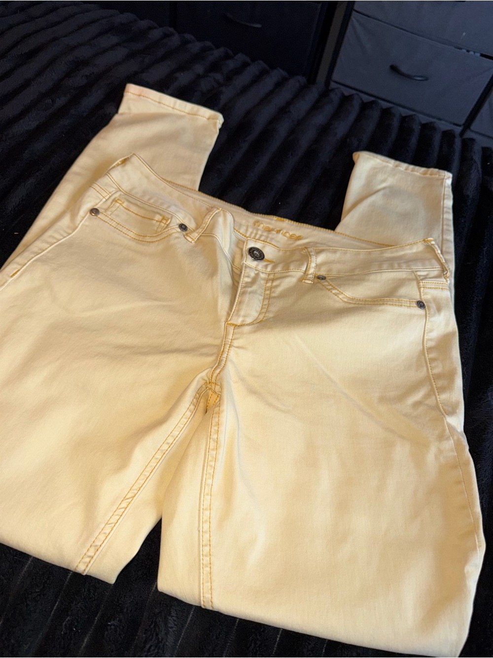 Light Yellow Women's Stretch Jeans